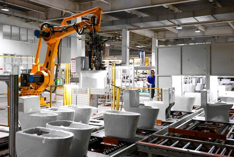 Toilet Assembly Line